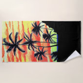 Hawaiian Sunset Coco Palms Strandlaken (Voorkant)