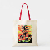 Hawaiian Sunset Coco Palms Tote Bag (Achterkant)