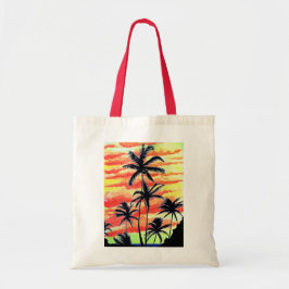 Hawaiian Sunset Coco Palms Tote Bag