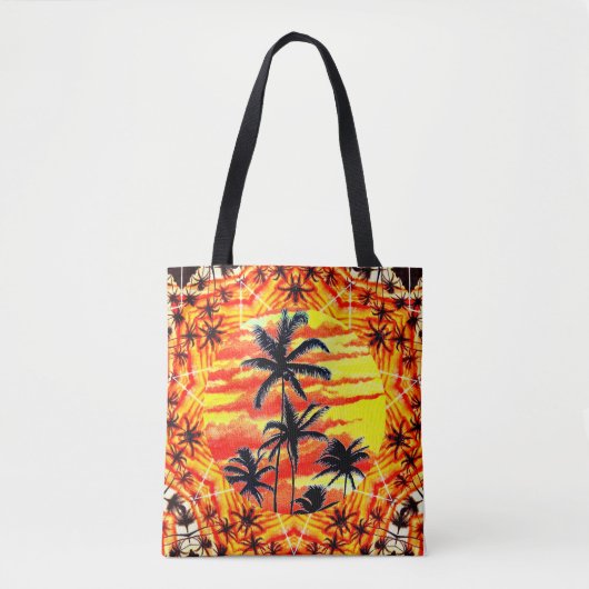 Hawaiian Sunset Coco Palms Tote Bag (Voorkant)
