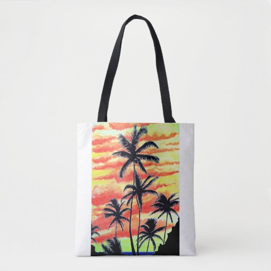 Hawaiian Sunset Coco Palms Tote Bag (Voorkant)