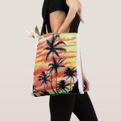 Hawaiian Sunset Coco Palms Tote Bag (Dichtbij)