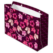 Hawaiian Sunset Glow: Hibiscus Gift Bag Groot Cadeauzakje (Achterkant Gekanteld)