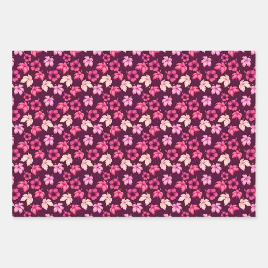 Hawaiian Sunset Glow: Hibiscus Wrapping Paper (Voorkant 2)