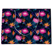 Hawaiian Sunset Glow: Protea Gift Bag Groot Cadeauzakje (Voorkant)