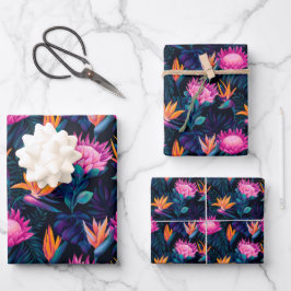 Hawaiian Sunset Glow: Protea Wrapping Paper