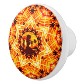 Hawaiian Sunset Hula Palms Keramische Knop (Rechts)