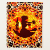 Hawaiian Sunset Hula Palms Planner (Voorkant)
