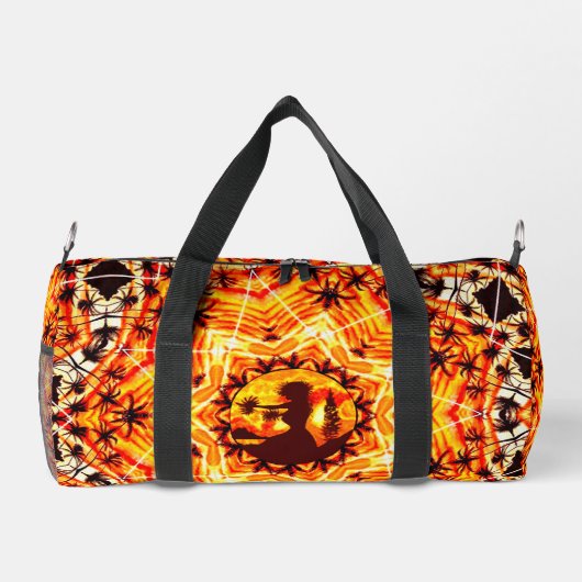 Hawaiian Sunset Hula Palms Plunjezak (Achterkant)