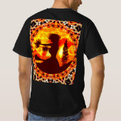 Hawaiian Sunset Hula Palms T-shirt (Achterkant)