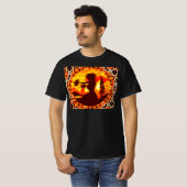 Hawaiian Sunset Hula Palms T-shirt (Voorkant volledig)