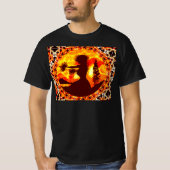 Hawaiian Sunset Hula Palms T-shirt (Voorkant)