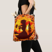 Hawaiian Sunset Hula Palms Tote Bag (Dichtbij)