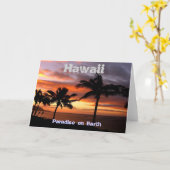 Hawaiian Sunset Kaart (Gele Bloem)
