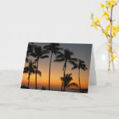 Hawaiian Sunset Kaart (Gele Bloem)