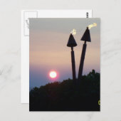 Hawaiian Sunset Luau Gifts Briefkaart (Voorkant / Achterkant)