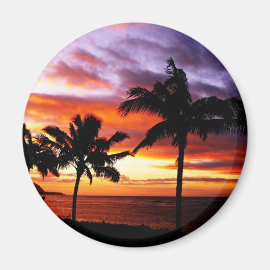 Hawaiian Sunset Magnet (Voorkant)