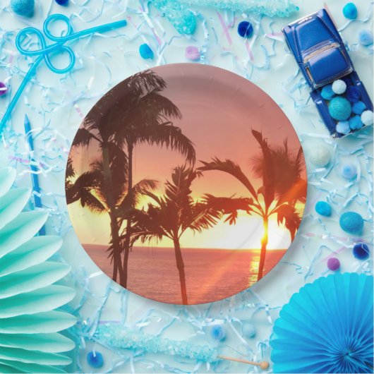 Hawaiian Sunset Photo Design Bord (Feest)