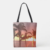Hawaiian Sunset Photo Ontworpen Canvas tas (Achterkant)