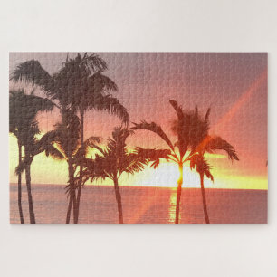 Hawaiian Sunset Photo Ontworpen voor Puzzle Legpuzzel