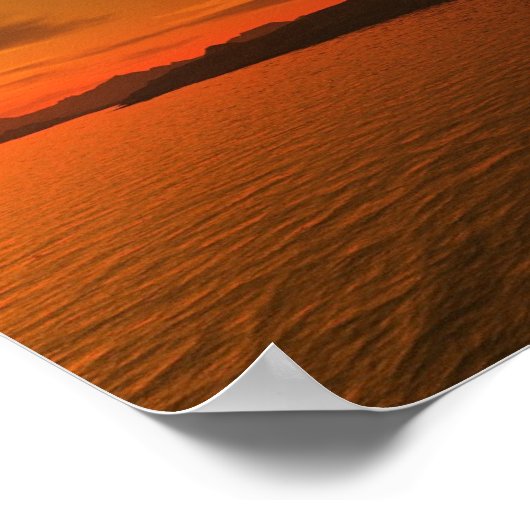 Hawaiian Sunset Poster (Hoek)