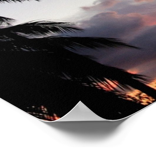 Hawaiian Sunset Poster (Hoek)