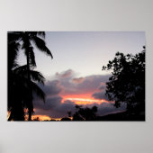 Hawaiian Sunset Poster (Voorkant)