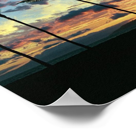 Hawaiian Sunset Poster (Hoek)