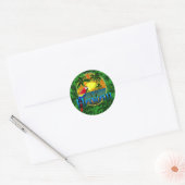 Hawaiian Sunset Ronde Sticker (Envelop)