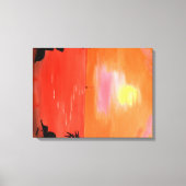 Hawaiian Sunset Sky en Sailboat Canvas Print (Voorkant)