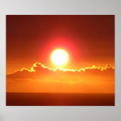 Hawaiian Sunset Sky Poster Print (Voorkant)