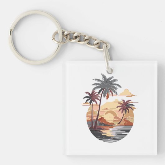 Hawaiian Sunset Sleutelhanger (voorkant)