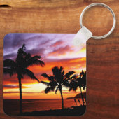 Hawaiian Sunset Sleutelhanger (Achterkant)