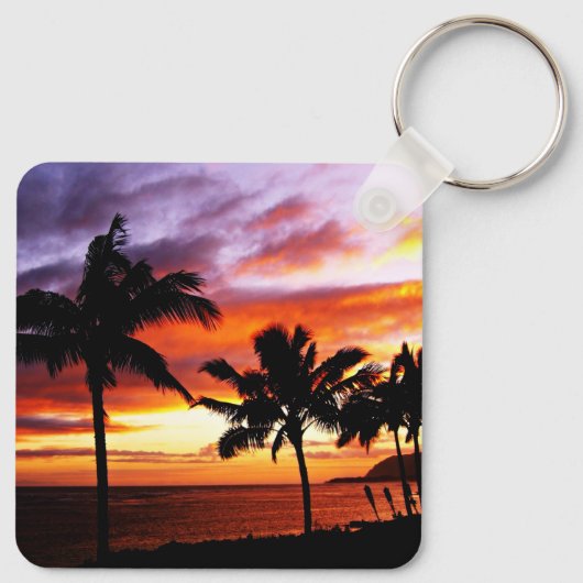 Hawaiian Sunset Sleutelhanger (Achterkant)