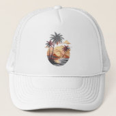 Hawaiian Sunset Trucker Pet (Voorkant)