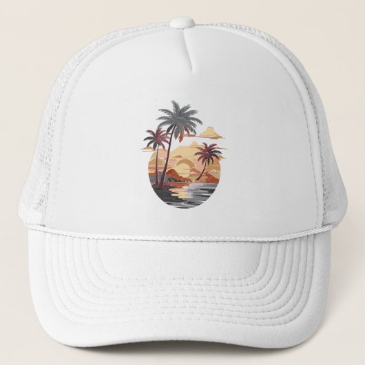 Hawaiian Sunset Trucker Pet (Voorkant)