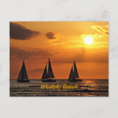 Hawaiian Sunset, Waikiki Beach, Briefkaart (Voorkant)