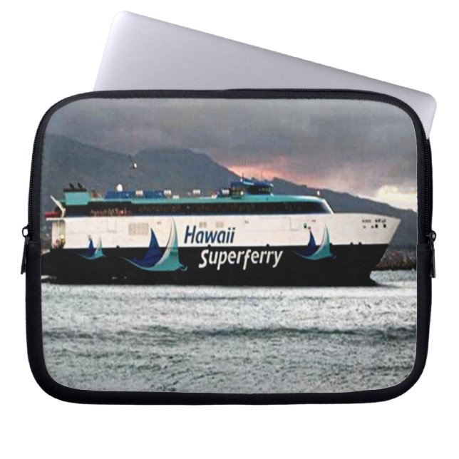 Hawaiian Superferry Electronics Bag Laptop Sleeve (Voorkant)