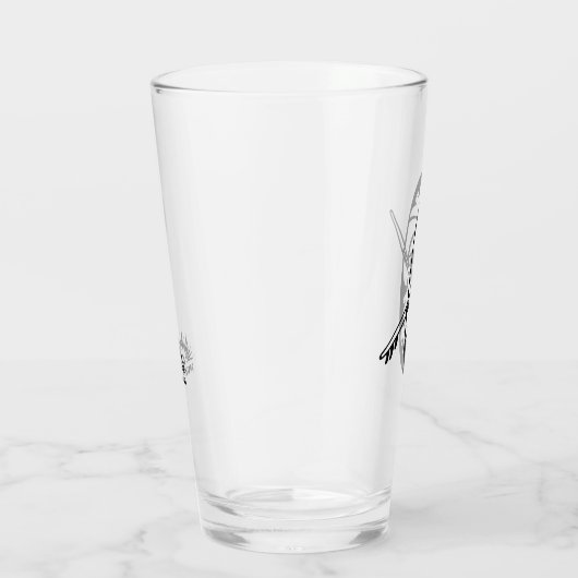 Hawaiian Surf Guy Water Bierglazen Glas (Rechts)