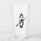 Hawaiian Surf Guy Water Bierglazen Glas (Voorkant)