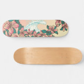 Hawaiian Surf Wave Hibiscus Flowers  Persoonlijk Skateboard (Horizontaal)