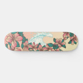 Hawaiian Surf Wave Hibiscus Flowers  Persoonlijk Skateboard (Horizontaal)