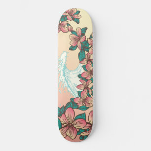 Hawaiian Surf Wave Hibiscus Flowers  Persoonlijk Skateboard