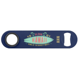 Hawaiian Surfer aangepast monogram flesopener Speed Flessenopener