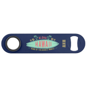 Hawaiian Surfer aangepast monogram flesopener Speed Flessenopener