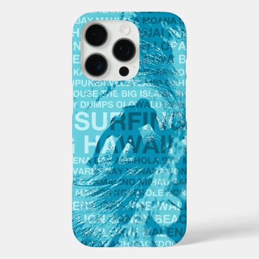 Hawaiian Surfer - Aqua  Case-Mate iPhone Case (Achterkant)