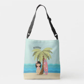 Hawaiian Surfer Girl Crossbody Tas (Achterkant)