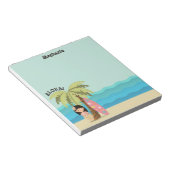 Hawaiian Surfer Girl Notitieblok (Schuin)