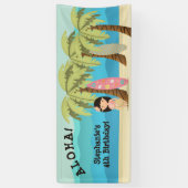 Hawaiian Surfer Girl Spandoek (Verticaal)