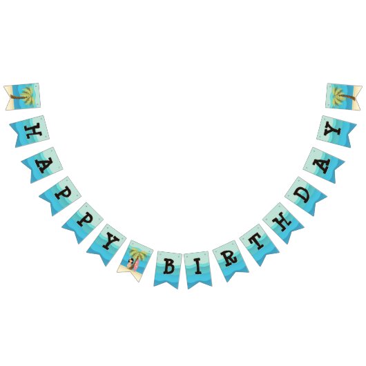 Hawaiian Surfer Girl Vlaggetjes (Alle)